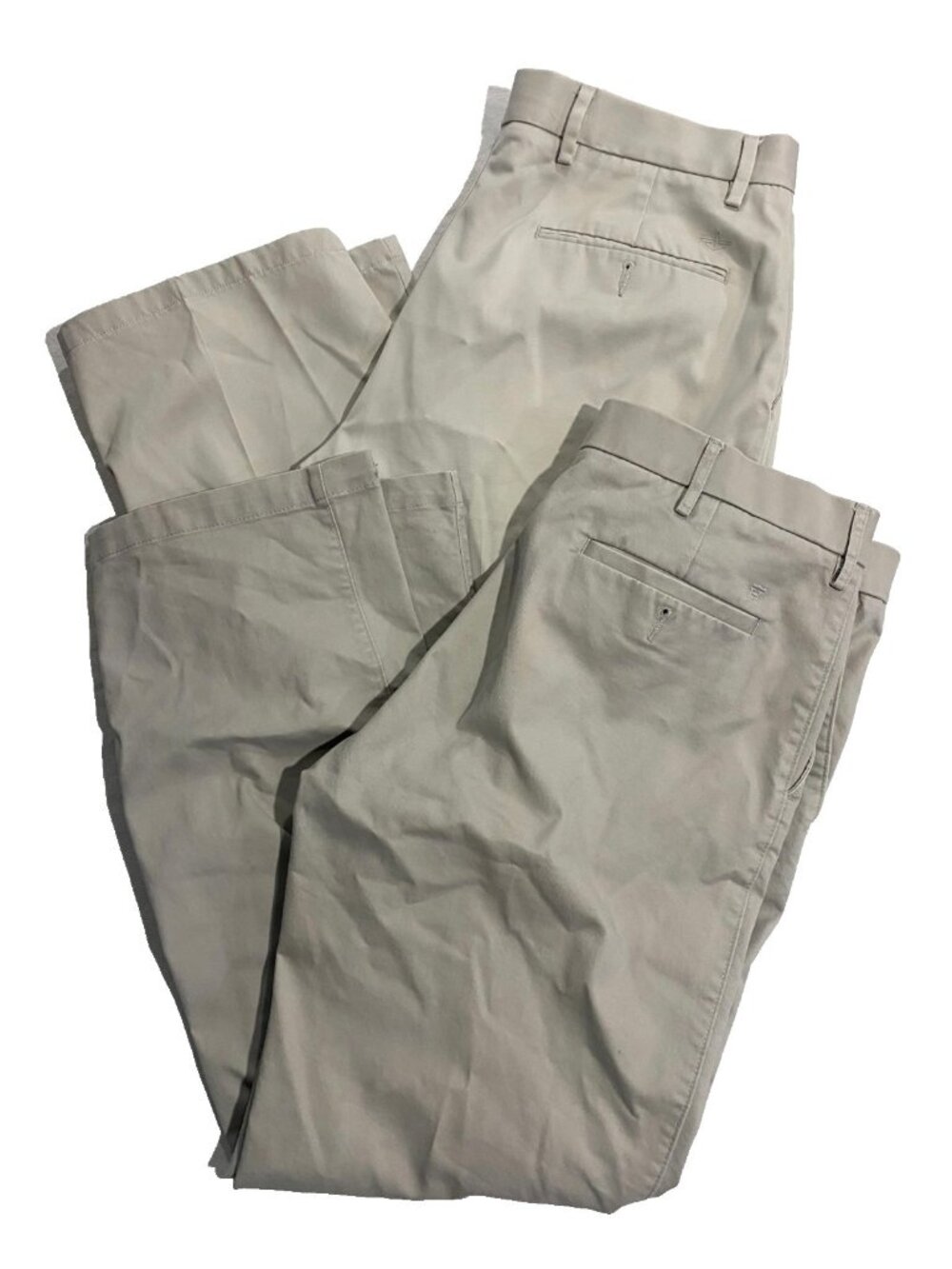 DOCKERS / HAGGAR Lot: 2 Pairs Classic Business Casual Pants 34x30 Office Preppy